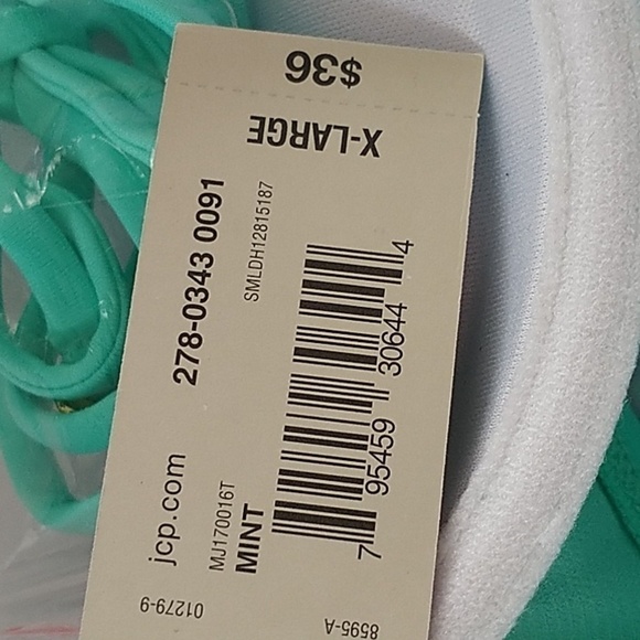 Arizona Jean Co. Ocean Blue Swimwear Bikini Top with Straps XL - Picture 5 of 8